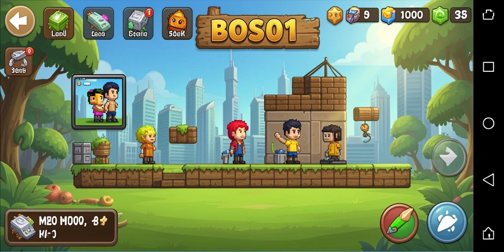 Tampilan gameplay menarik dari BOS01 yang memukau.