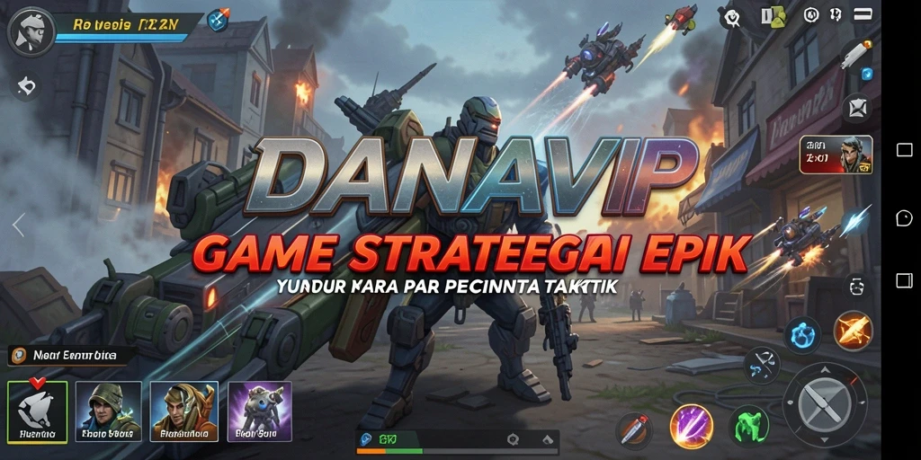 Screenshot menampilkan aksi gameplay strategis yang menegangkan.