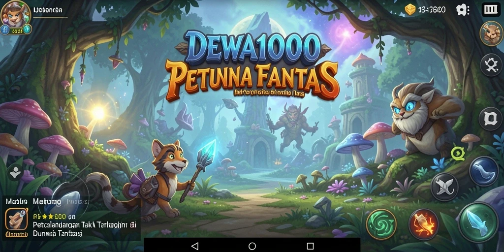 Screenshot menampilkan gameplay seru di dunia petualangan DEWA1000.