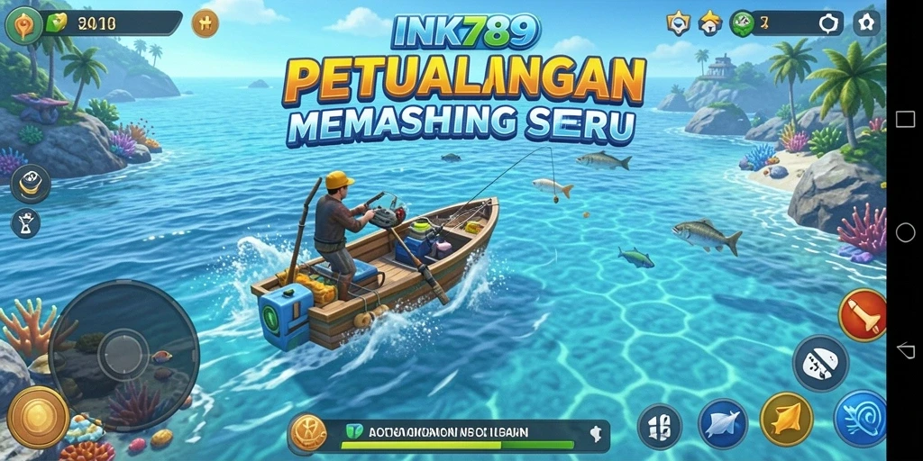 Gameplay INK789 menampilkan pengalaman memancing yang mendebarkan di laut.