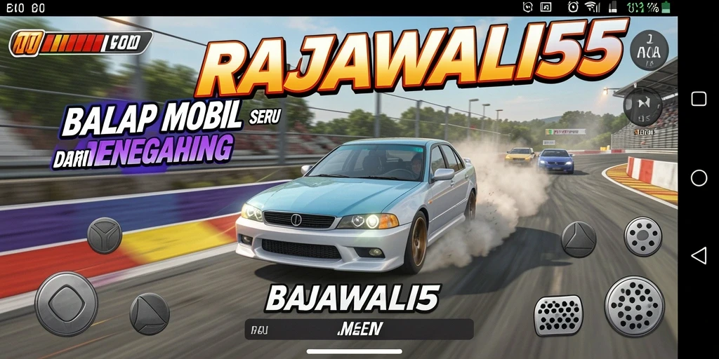 Tampilan menarik dari gameplay balapan di RAJAWALI55 yang menegangkan.