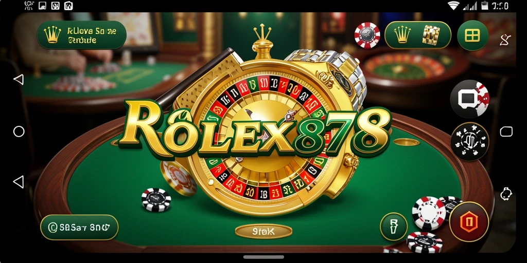 Screenshot utama ROLEX878 menunjukkan gameplay Kasino yang seru dan interaktif.