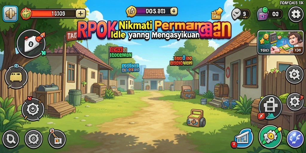 Screenshot gameplay RPOK yang menunjukkan keseruan game Idle.