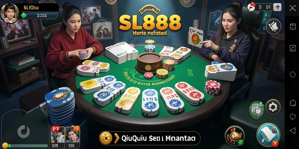 Tampilan gameplay QiuQiu di SL888 yang mengasyikkan.